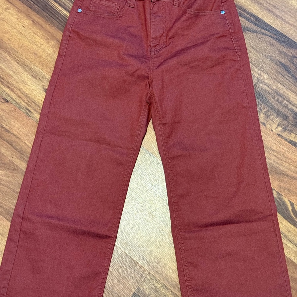 Vintage high rise Cropped Pants Rust size Medium waist 38 JouJou